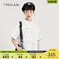 theMSLAN绑带衬衫女2021夏季限定新款休闲短袖上衣mslan MDBM1416-tmall.com天猫
