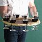Wine glass tray