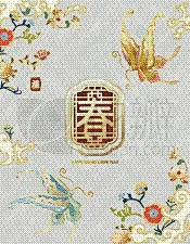 式样,月亮,牡丹,黄色,春节,垂直画幅,图像,菊花,无人