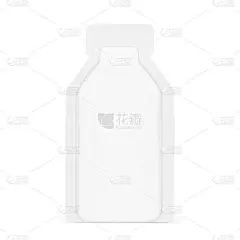 胶袋模型。矢量插图孤立在白色背景上。