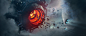 Atlas Mining Corp. - The Maw, Yannick Stahl : The ATLAS Mining Corp. is proud to introduce it’s newest addition to their roster of heavy duty space mining technology, THE MAW. Beeing capable of crushing rocks up to a diameter of 60 miles (100 km) and the 
