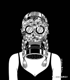 橙子鱼-0采集到线稿手稿针管笔插画
