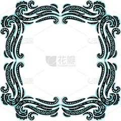 海洋,边框,纺织品,图像,壁纸,自然美,叶子,装饰,卷发