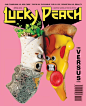 《lucky peach》封面赏 ｜ 一本关于食物的独立杂志，杂志名字从一个日文词“momofuku”（日文“幸运桃子”的意思）翻译而来的。从杂志名和封面就感受到了食物的美好，开始吃午饭～