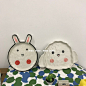 卡通创意可爱小兔陶瓷盘动漫甜品盘子家用平盘手绘风水果盘沙拉盘-淘宝网