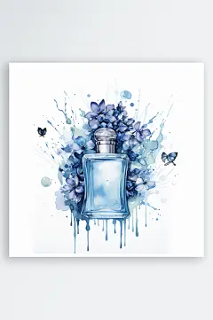 魅力手绘香水香氛插画-众图网