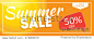 Summer Sale end of Season Banner. Business Discount Card. Vector Illustration EPS10