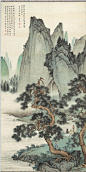 近现代_陈少梅_仿刘松年松泉图-缩略图
