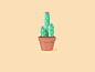 Cactus 仙人掌  #图标# #UI# #扁平化# #色彩# #清新#