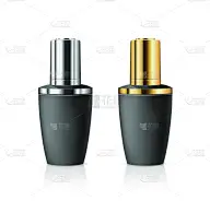 商品,黄金,银色,瓶盖,滴瓶,黑色,白色背景,剪贴路径,健康保健,空的