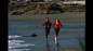 海边跑步 标清实拍视频素材