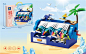 MKO044561 Blocks musical box 盒庄逐浪之夏音乐盒积木 MKTOYS,美佳玩具 品类齐全的中国玩具出口商