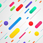 Abstract shapes on white background
