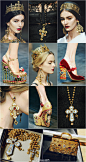 Dolce & Gabbana F/W 2013┃拜占庭帝国皇妃 #GRAZIA时装周报道#