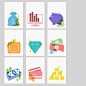 画家,图标,金融,钱袋,硬币_gic12733429_a set of icons related to money_创意图片_Getty Images China