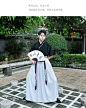 中国风汉服刺绣花男交领衣裳薄款古风道袍汉元素日常夏装宽松短袖-淘宝网