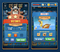 UI ux GUI game Interface mobile pirates Clash design