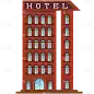 手绘-酒店建筑元素贴纸-SVG8