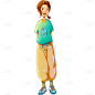 动漫风人物元素-女孩