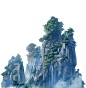 问道-1.62新版 森罗万象-新版本 资料片  中国风山水画手绘山PNG 山png