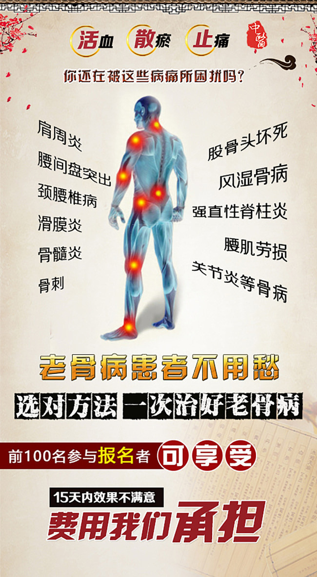 风湿骨病展示广告图片