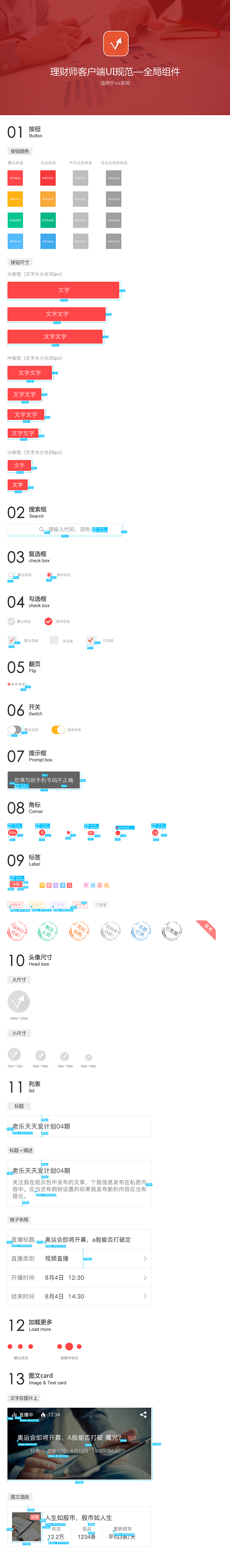 UI规范整理类-UI规范-APP界面设计...