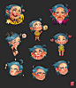 Messenger App Stickers : An original character for a sticker set I've been working on.