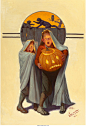 FREDERIC STANLEY (American, 1892-1967). Halloween Scare, | Lot #68070 | Heritage Auctions : America's Auction House