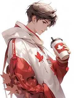 AI绘图｜奶茶、咖啡、帅哥
