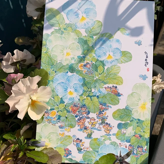一朵花一个镇！（花小镇） - 小红书图片_儿童插画图片素材-花瓣网