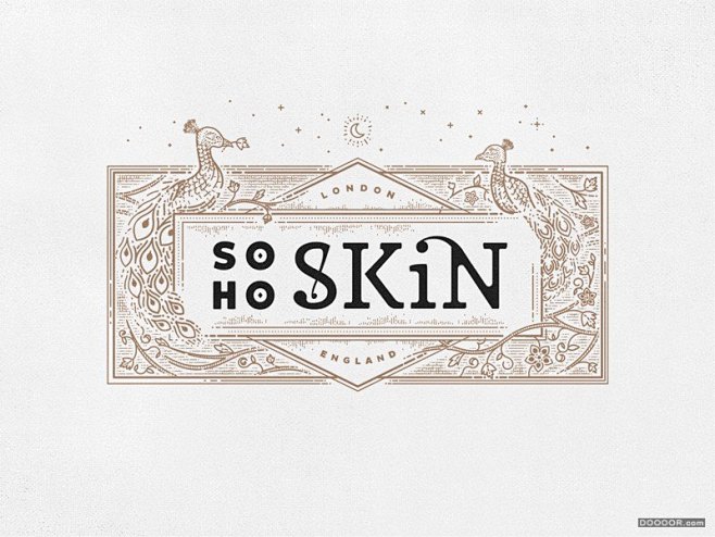 SOHO SKIN伦敦皮肤护理公司标志设...