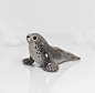 Seal Figurine OOAK Handmade Polymer Clay Animal Totem