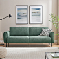 Minimore Modern Style 83.95'' Upholstered Sofa with Corduroy Fabric