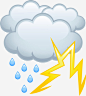 卡通雨滴_新图网 https://ixintu.com 卡通 雨滴 闪电 乌云