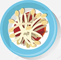 卡通炒豆芽矢量图 食物 元素 免抠png 设计图片 免费下载 页面网页 平面电商 创意素材