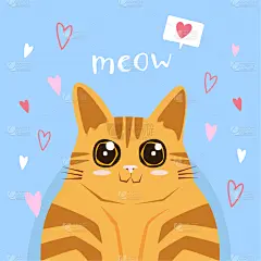 可爱的,情人节卡,情人节,幸福,文字,猫,背景聚焦,动物主题,贺卡