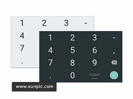 Material Design 数字键盘 UI设计 -花瓣网