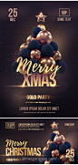 精选圣诞节气球海报 Christmas balloon :  