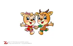 广州福湘五金有限公司吉祥物——藏羚羊_卡通吉祥物