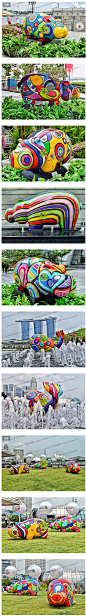2015年新加坡最新卡通彩绘的河马鲸鱼雕塑 - 四季 . 美陈 - 中国美陈网官网