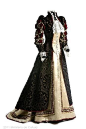 dress ca. 1893 gothic