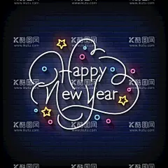 新年英文字体  - 源文件下载【酷图网】新年背景,中国新年,中国风,新年,新年快乐,恭贺新年,春节,新年贺卡,元旦,新春快乐,喜庆,