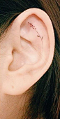 Helix Ear Tattoo | @invokethespirit: 