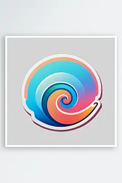 海螺贴图插画的自然与生态主题-众图网