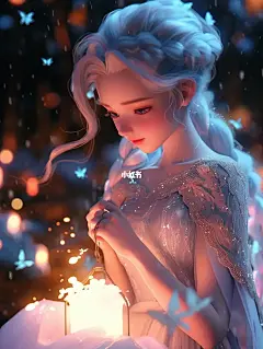 Mid journey丨niji新模式下的爱莎❄️