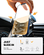 Amazon.com: LISEN 车载手机支架,重力通风口手机支架,适用于通风口,升级版 [稳定器和兼容性] 3.0 英寸挂钩夹 [厚实和大手机] 友好的 iPhone 车载支架,适用于所有智能手机 : 手机和配件
