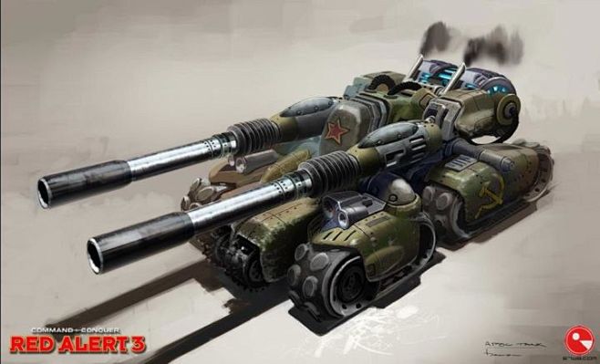 《红色警戒》里的武器有真实的模板吗？ -...