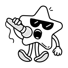 76吉祥物 ip形象 拟人物品 可爱 搞笑 涂鸦 黑白简笔画 插画 漫画 卡通