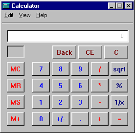 Calculator in Window...
