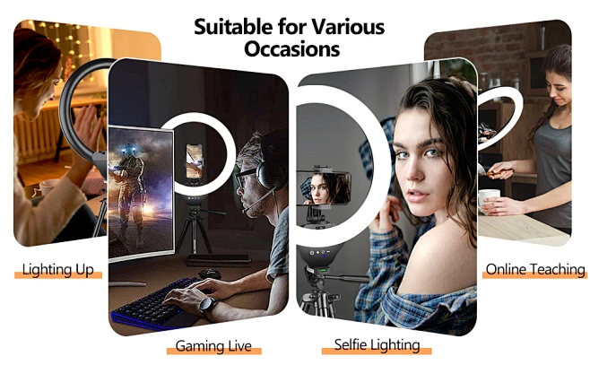 带支架自拍环形灯的环形灯